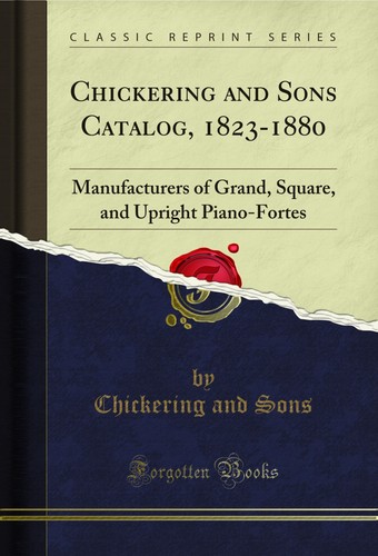 Chickering and sons catalog - sons,
